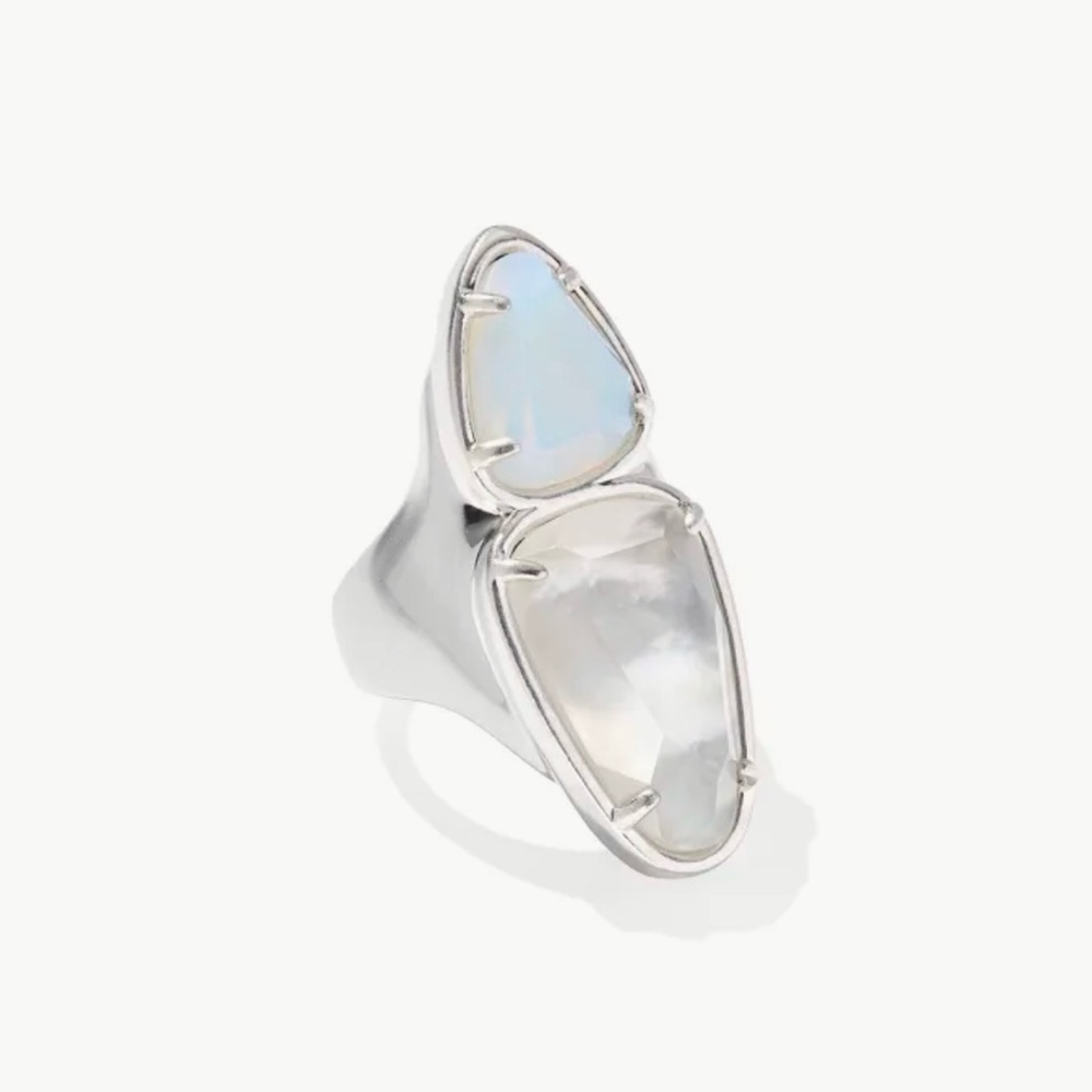 Kendra Scott Margot Vintage Silver Cocktail Ring